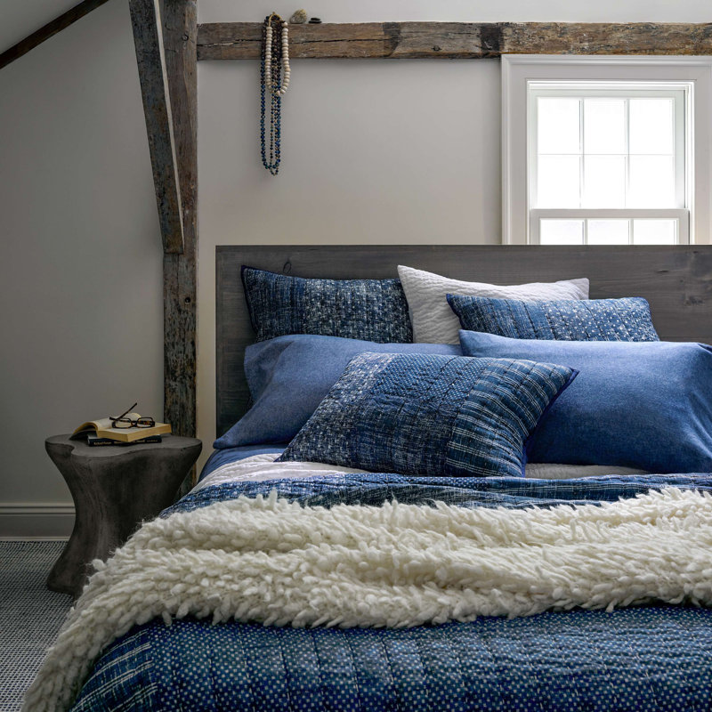 Dash and Albert Rugs Homer Handmade HandKnotted Blue Rug & Reviews Wayfair